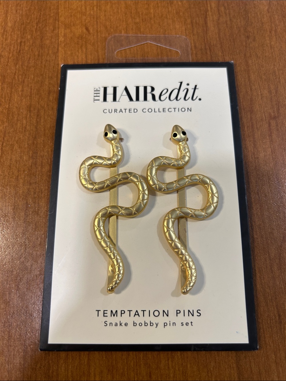 Gold Snake Bobby Pin Set — Temptation Pins